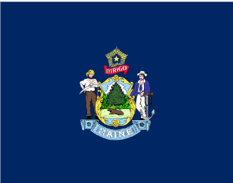 Maine flag – how to get married online in Maine guide