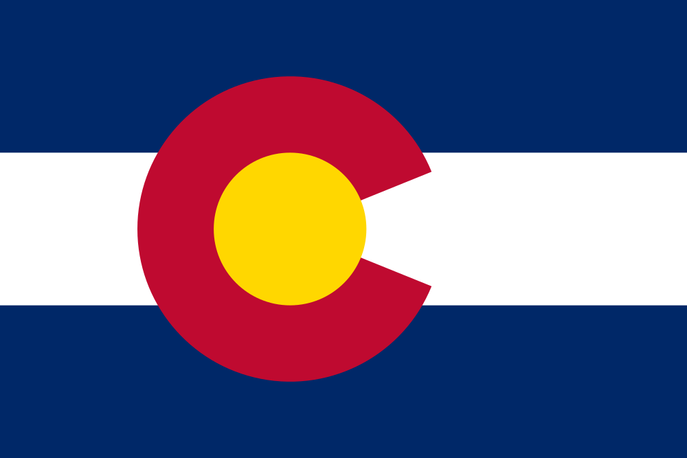 Colorado flag – how to get married online in Colorado guide