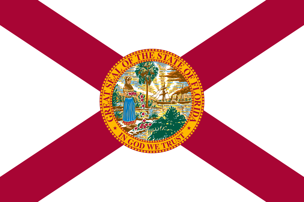 Florida flag – how to get married online in Florida guide