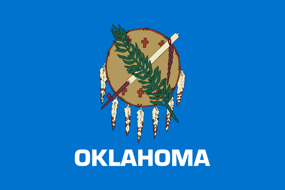 Oklahoma flag – how to get married online in Oklahoma guide