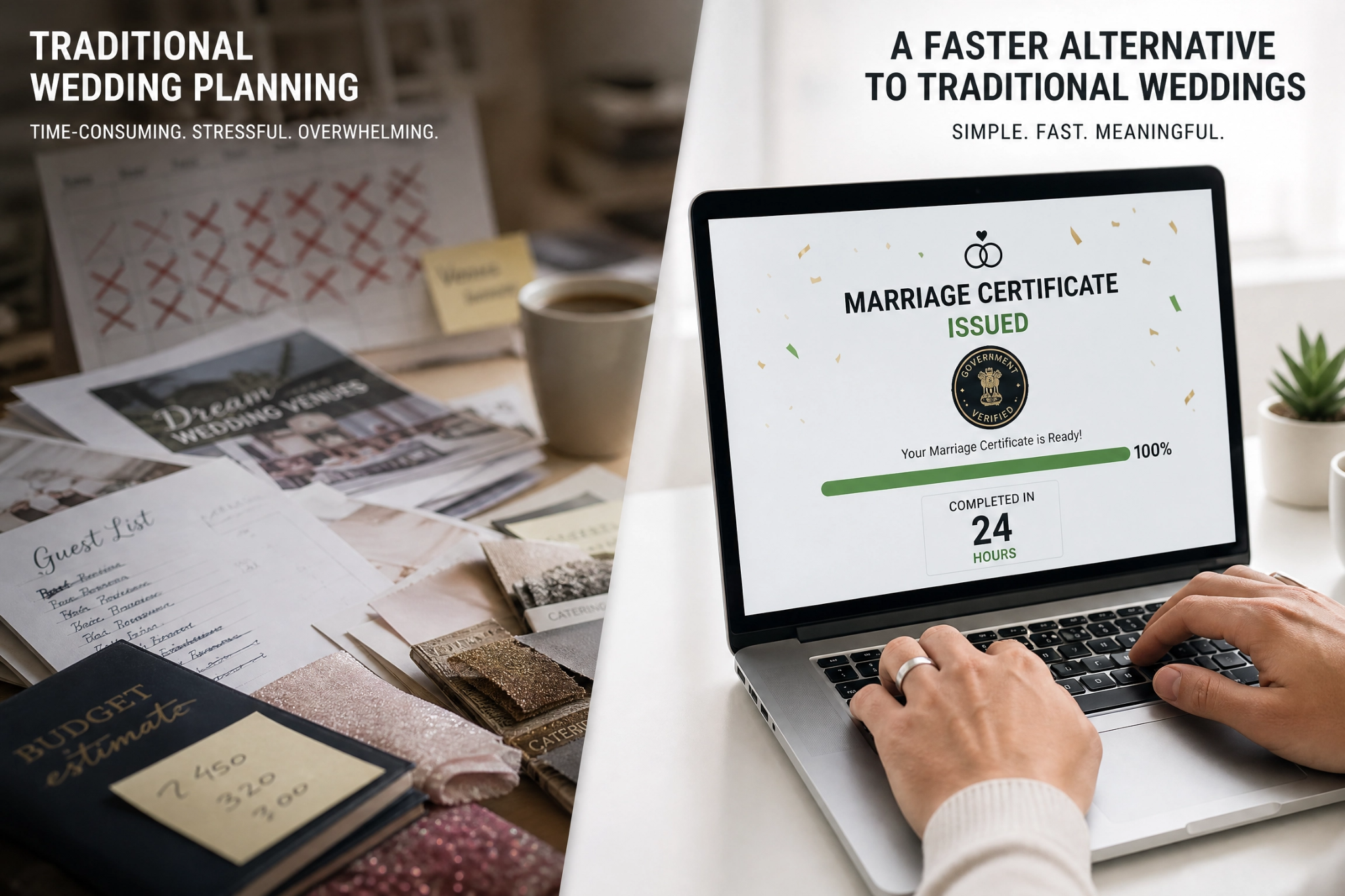 A Faster Alternative to Traditional Weddings
