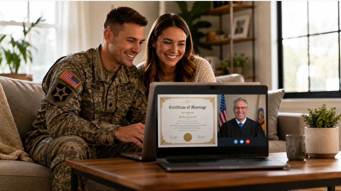 Online Military Marriage in the US