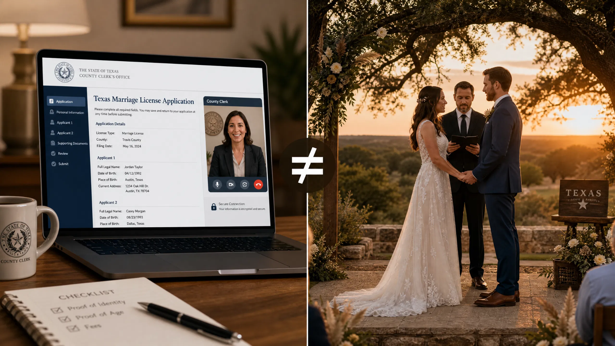 Online Marriage in Texas