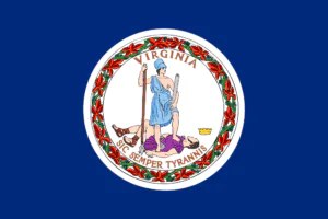 Virginia flag – how to get married online in Virginia guide