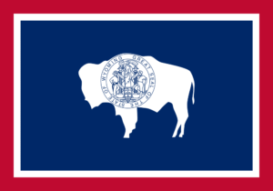 Wyoming flag – how to get married online in Wyoming guide